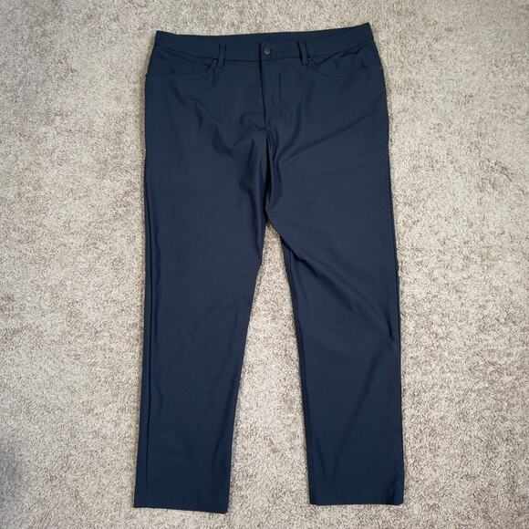 Lululemon Gray M5ADFS ABC Classic-Fit 5 Pocket Pant *Warpstreme Men's 38 x 32 - Picture 1 of 9